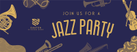 Groovy Jazz Party Facebook cover Image Preview