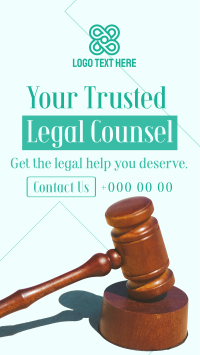 Trusted Legal Counsel YouTube short Image Preview