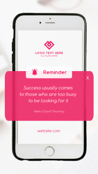 Business Quote Phone Reminder Instagram Reel Preview