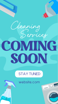 Coming Soon Cleaning Services TikTok Video Image Preview