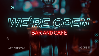Neon Now Open Facebook event cover Image Preview
