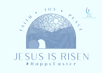 He Has Risen Postcard Image Preview