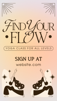 Minimalist Yoga Class Instagram story Image Preview