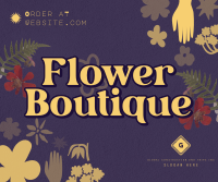 Quirky Florist Service Facebook Post Design