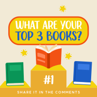 Your Top 3 Books Instagram Post Design