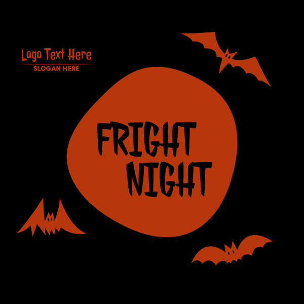 Fright Night Bats Instagram Post Design Image Preview