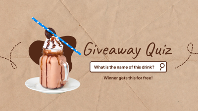 Giveaway Quiz Facebook event cover Image Preview