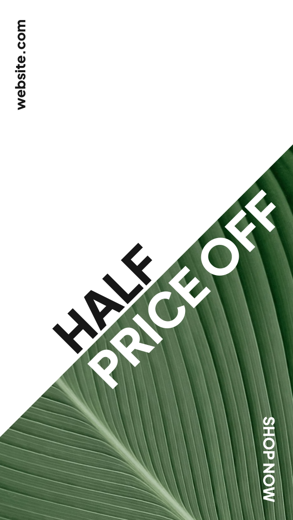 Half Price Plant Facebook Story Design Image Preview