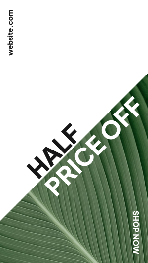 Half Price Plant Facebook story
