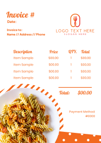 Italian Pasta Invoice Image Preview