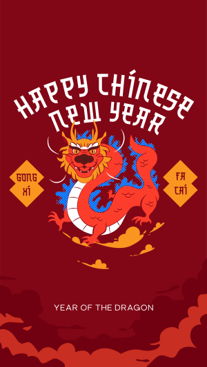 Chinese Dragon Year Facebook story Image Preview