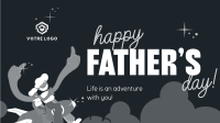 Playful Father's Day Greeting Facebook Event Cover Image Preview