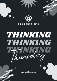 Quirky Thinking Thursday Poster Design