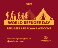 Refugee Day Facts Facebook post Image Preview