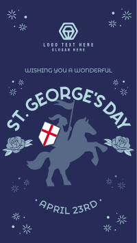 England St George Day Facebook story Image Preview