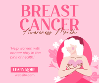 Fighting Breast Cancer Facebook Post Design