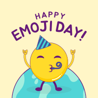 Party Emoji Instagram Post Design