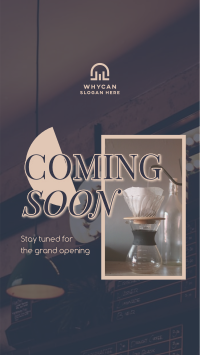 Cafe Opening Soon Instagram Story Design