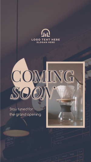 Cafe Opening Soon Instagram story Image Preview