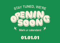 We're Coming Soon Postcard Design