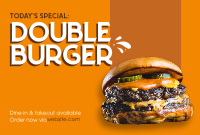 Double Burger Pinterest Cover Design