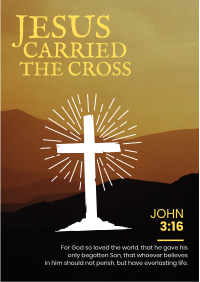 Jesus Cross Flyer Image Preview