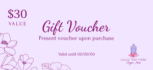 Pretty Floral Gift Certificate Image Preview