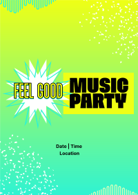 Feel Good Party Poster Design