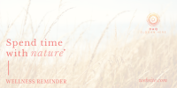 Elegant Wellness Reminder Twitter Post Image Preview