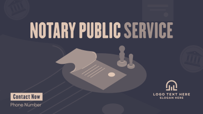 Notary Stamp Facebook event cover Image Preview