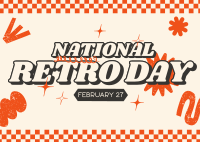 Nostalgic Retro Day Postcard Image Preview