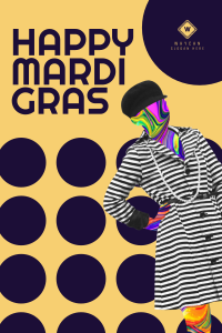 Mardi Gras Circles Pinterest Pin Design