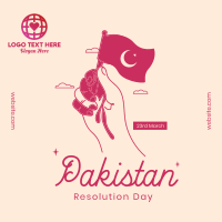 Pakistan Flag Instagram Post Design