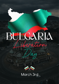 Bulgaria Liberation Day Flyer Design