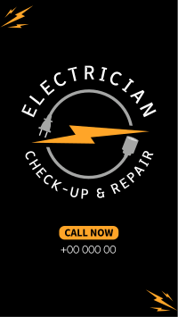 Professional Electrician Instagram story Image Preview