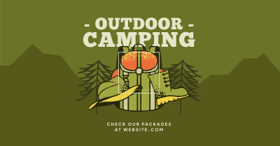 Outdoor Campsite Facebook ad Image Preview