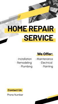 Modern Repair Service Facebook story Image Preview