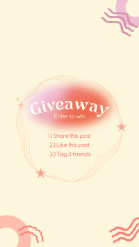 Abstract Giveaway Rules Instagram Story Preview