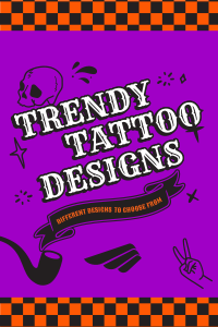 Checkerboard Tattoo Studio Pinterest Pin Design