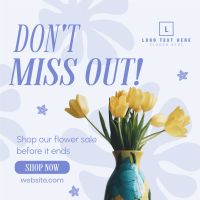 Shop Flower Sale Instagram Post Design