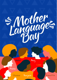 Abstract International Mother Language Day Flyer Image Preview