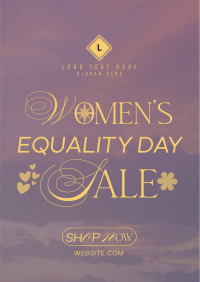 Minimalist Women's Equality Sale Flyer Preview