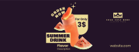 Summer Drink Flavor  Facebook Cover Design