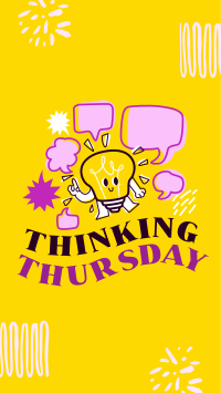 Funky Thinking Thursday Facebook Story Image Preview