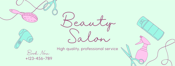 Beauty Salon Services Facebook Cover Design Image Preview