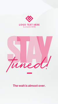 Simplistic Stay Tuned Instagram story Image Preview