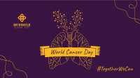 World Cancer Day Lungs Illustration Facebook Event Cover Image Preview