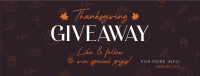 Thanksgiving Day Giveaway Facebook Cover Design