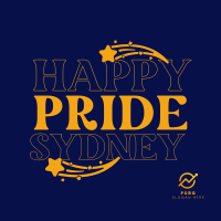 Happy Pride Text Instagram Post Design