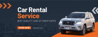 Car Rental Service Facebook cover Image Preview